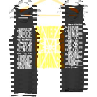 Orange Costume Halloween Citrus Fruit Slice Squeeze Me Tank Top - Monsterry