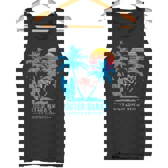 Outer Banks Carolinaacacionesintage Atardecer Camiseta sin mangas - Regaloses