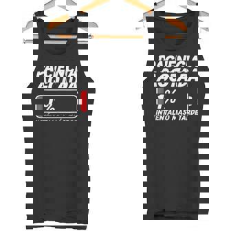 Paciencia Mamá Papá Pareja Cumpleaños Pijama Agotada Batería Camiseta sin mangas - Regaloses