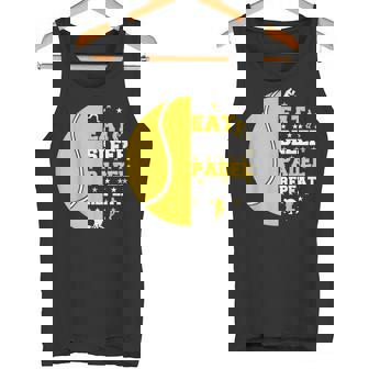 Padelista Divertido Jugador Padel Eat Sleep Padel Repeat Camiseta sin mangas - Regaloses