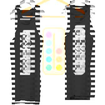 Paint Palette ArtSet Halloween Costume For Teachers Students Tank Top - Monsterry