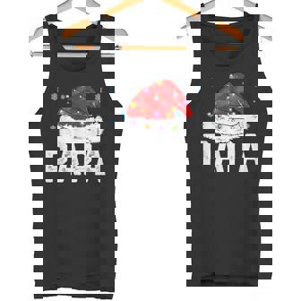 Papa Claus Xmas Family Matching Grandpa Christmas Tank Top - Monsterry