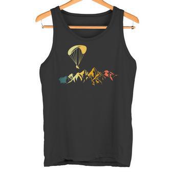 Paraglider Retro Mountain Paragliding Paraglider Tank Top - Geschenkecke