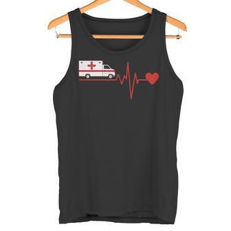 Paramedic With Emergency Service Driver Ekg Tank Top - Geschenkecke