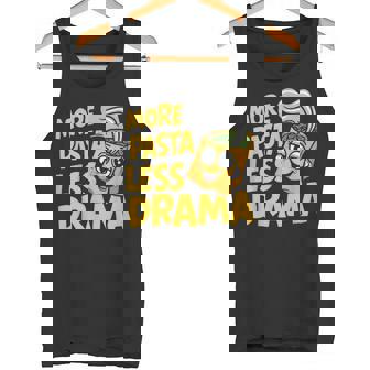 More Pasta Less Drama Pasta Party Tank Top - Monsterry