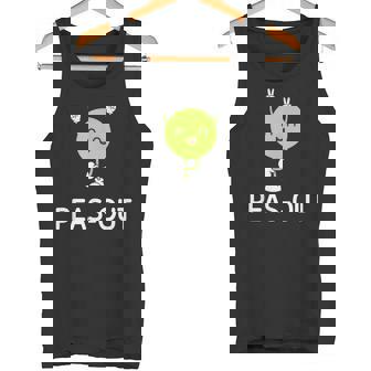 Pea Pun Peas-Out Jokes Sarcastic Tank Top - Monsterry