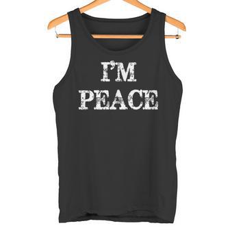 I Come In Peace I'm Peace Couples Matching Tank Top - Geschenkecke