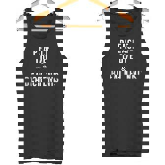 Peace Love And Beach Tennis Tank Top Tank Top - Monsterry