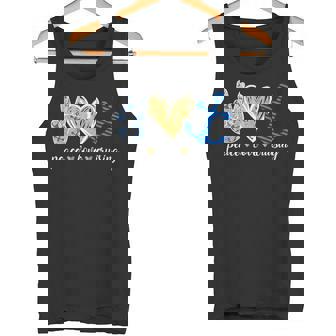 Peace Love And Cruising Ocean Vacation Cruise Ship Anchor Tank Top - Monsterry