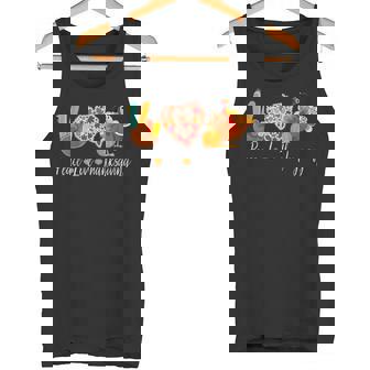 Peace Love Thanksgiving Turkey Fall Autumn Thanksgiving Day Tank Top - Monsterry