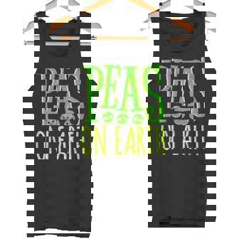 Peas On Earth Pea Lover Pun International Day Of Peace Tank Top - Monsterry