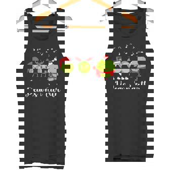 Peas On Earth Peace On Earth Christmas Pun Premium Tank Top - Monsterry
