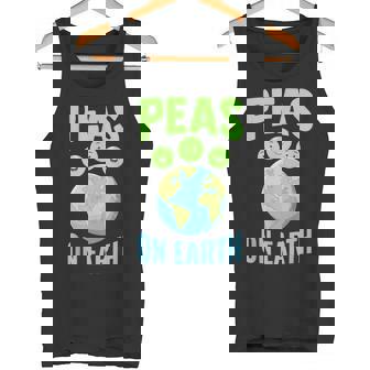 Peas On Earth Pease Lover Or Veggie Tank Top - Monsterry