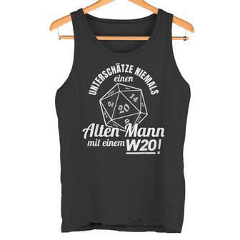 Pen Paper Fantasy Role Play D20 Slogan Tank Top - Geschenkecke