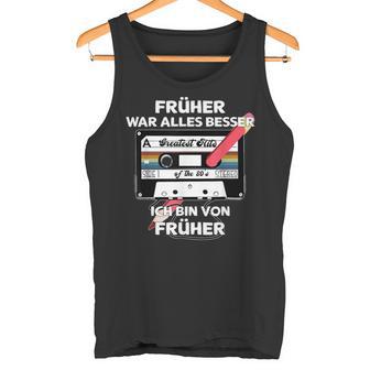 With Pencil Früher War Alles Besser Retro Cassette Tank Top - Geschenkecke