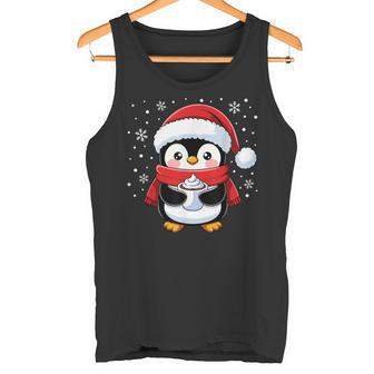 Penguin Christmas Santa Claus Cute Penguin Love Tank Top - Geschenkecke