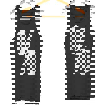 PERCENT SIGN PERCENTAGE SYMBOL RATIO PUNCTUATION MARK Tank Top - Monsterry