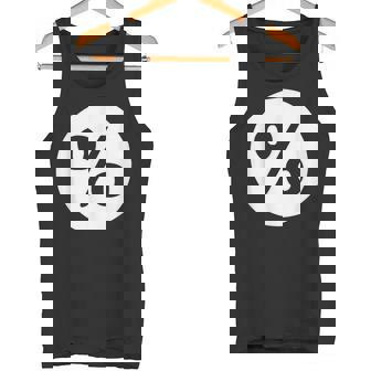 Percentage Sign Symbol Tank Top - Monsterry
