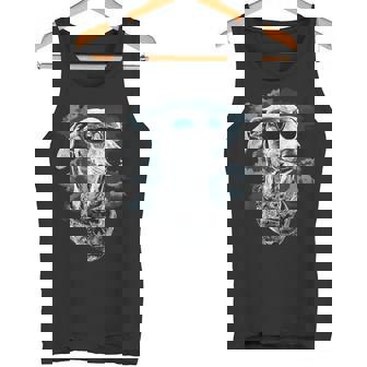 Perro Galgo Italiano Arte Mascota Ojos Azules Galgo Italiano Camiseta sin mangas - Regaloses