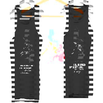 Philippines Map Alibata Baybayin Proud Filipino Heritage Tank Top - Monsterry