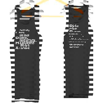 Pickles Bananas Hallucinations & Buckles Running Tank Top - Monsterry