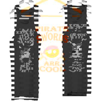 Pirate Swords ARR Cool Halloween Orange Tank Top - Monsterry