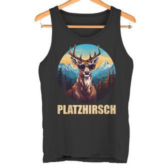 Platzhirsch Beim Wandern Berge Tank Top - Geschenkecke