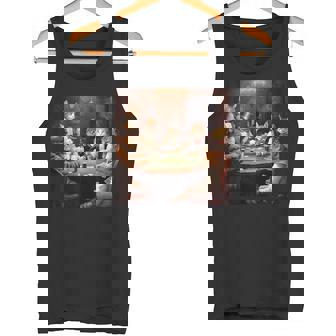 Poker Cat Lover Casino Gambling Cats Playing Poker Cards Tank Top - Monsterry