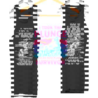 Polar Bear Plunge Survivor Fun Winter Adventurers Graphic Tank Top - Monsterry