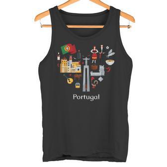 Portugal Lisbon Card Icon Traditional Keepsake Tank Top - Geschenkecke