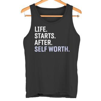 Positive Affirmation I Am Strong Motivational Self Worth Tank Top - Monsterry