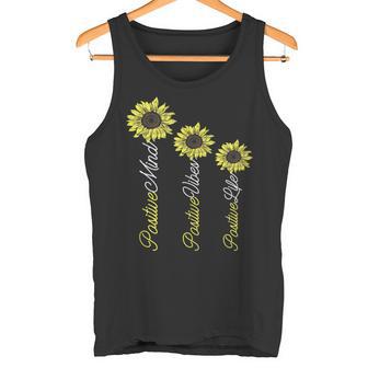 Positive Mind Vibes Life Sunflower Self-Care Yoga Meditation Tank Top Tank Top - Monsterry