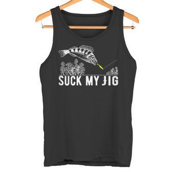 Predatory Fish Angler Suck My Jig Saying Tank Top - Geschenkecke