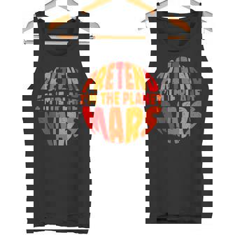 Pretend I'm Mars Lazy Matching Halloween Costume Tank Top - Monsterry