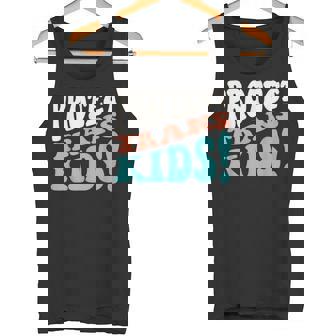 Protect Trans Kids Humor Slogan Protect Transgender Kids Tank Top - Monsterry