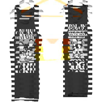 Proud Aunt Of a Very Spoiled Corgi Aunt Tank Top - Monsterry