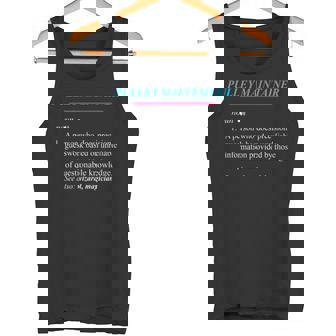 PULLEY MAINTAINER Definition Tank Top - Monsterry