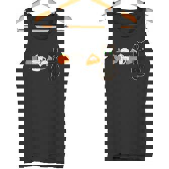 Pumpkin Spice Latte Pie & Kawaii Cat Love Fall PSL Tank Top - Monsterry
