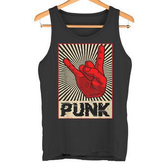 Punk Rock Music Against Nazis Against Right Tank Top - Geschenkecke