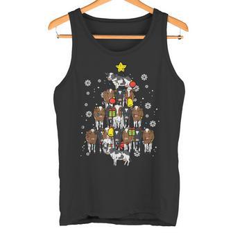 Pyjamas Cow Christmas Tree Christmas Pyjamas Farm Tank Top - Geschenkecke