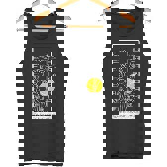 Queen Of Swords Tarot Occult Witchy Spirit Minor Arcana Tank Top - Monsterry