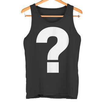 Question Mark Costume Carnival Fancy Dress Alphabet Question Tank Top - Geschenkecke