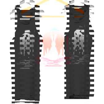 Rabbit Lover Polygon Animal Pixel Art Graphic Hare Tank Top - Monsterry