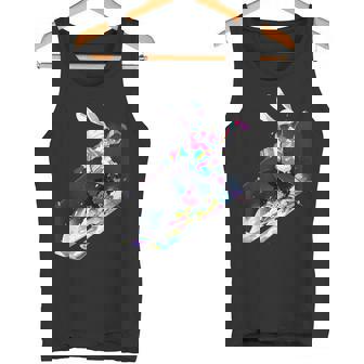 Rabbit Rabbit Skiing Skier Ski Winter Snow Tank Top - Monsterry
