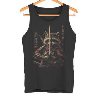 Raccoon Samurai Anime Cartoon Japanese Ninja Japan Tank Top - Geschenkecke