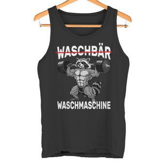 Raccoon Washing Machine Bodybuilding Fitness Gym Tank Top - Geschenkecke