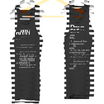 Ramon Definición De Nombre Diccionario Divertido Camiseta sin mangas - Regaloses