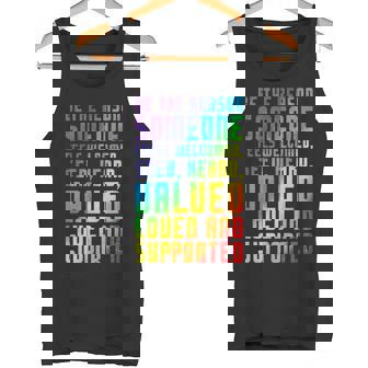 Be The Reason Someone Feels Welcomed LGBT Ally Pride Support Tank Top - Monsterry