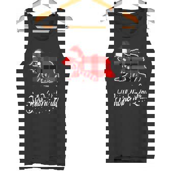 Red Plaid Brother-In-Law Bear Buffalo Matching Family Shirt Tank Top - Monsterry