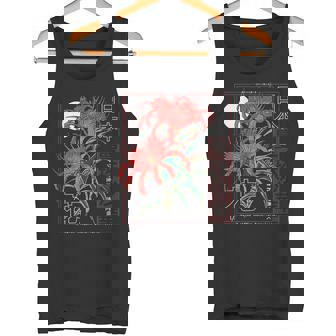 Red Spider Lily Flower Japanese Anime Art Otaku Backprinted Tank Top - Monsterry